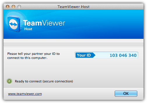 How to connect teamviewer from windows to mac laptop